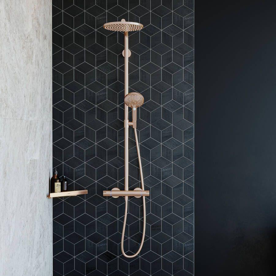 Полка угловая Hansgrohe AddStoris 14,8х14,8x30,5 см Brushed Bronze (41741140) - фото 2