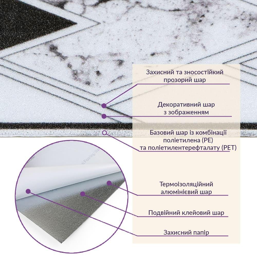 Плитка самоклеюча вінілова Мат SW-00001884 600х600х1,5 мм (СВП-211) - фото 5