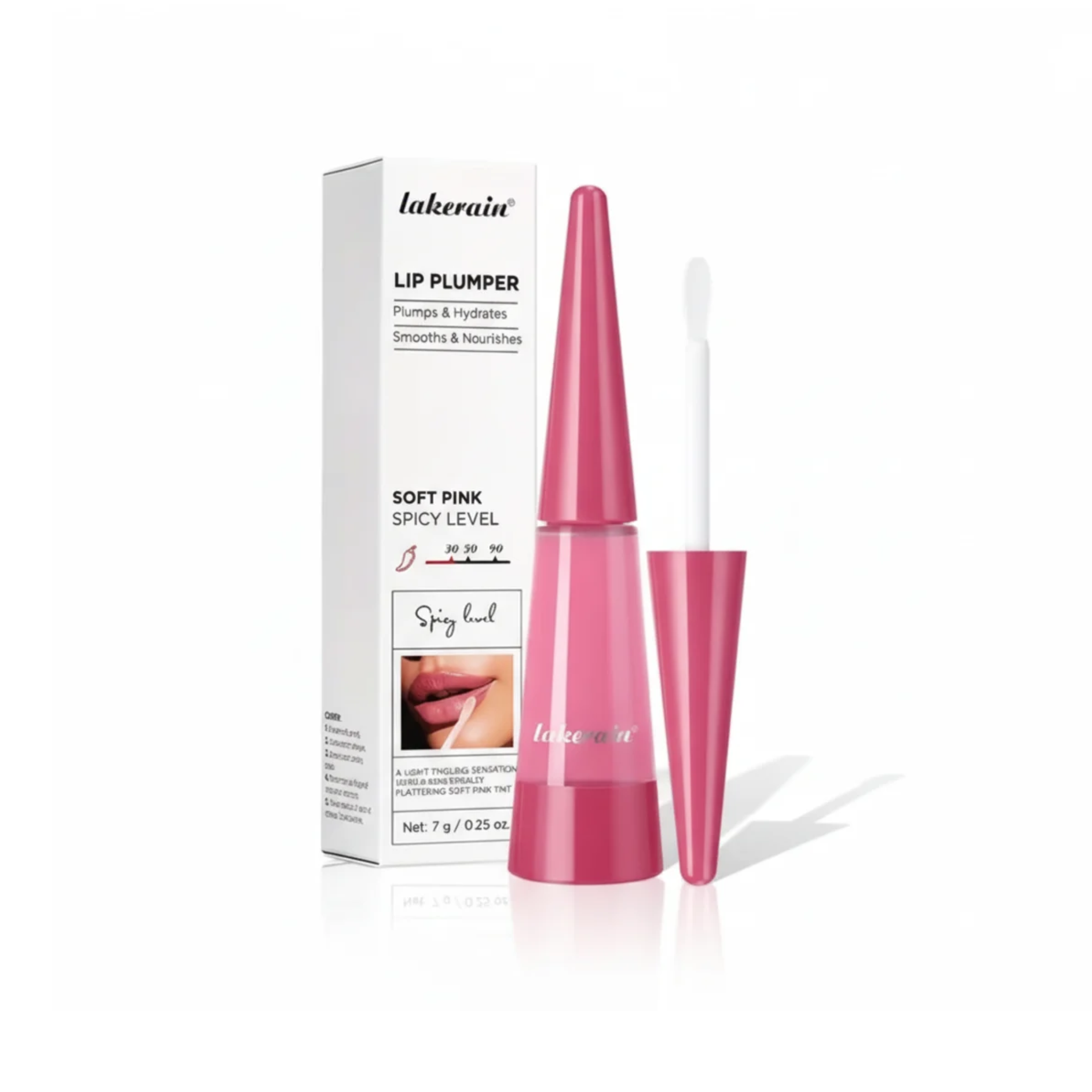 Блеск для губ LAKERAIN с эффектом увеличения 05 Soft pink (2857381327)