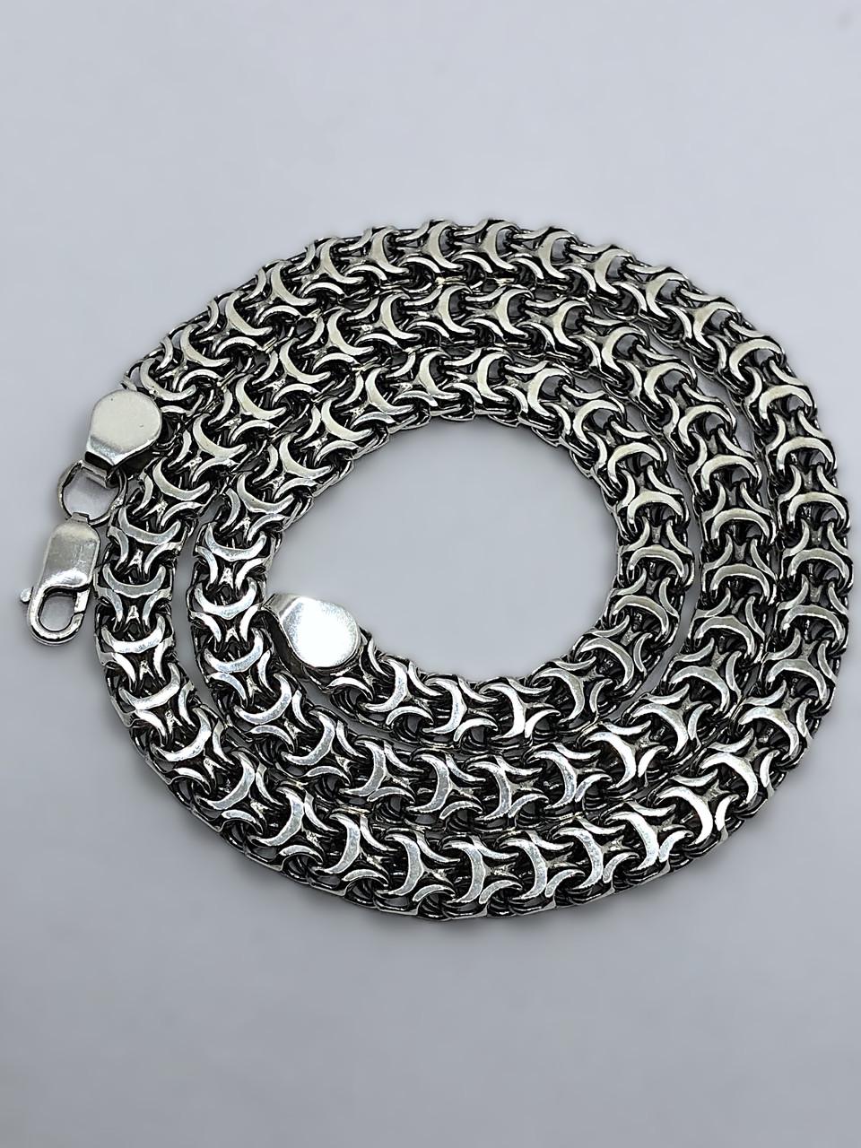 Цепочка серебряная мужская Рамзес 60 см