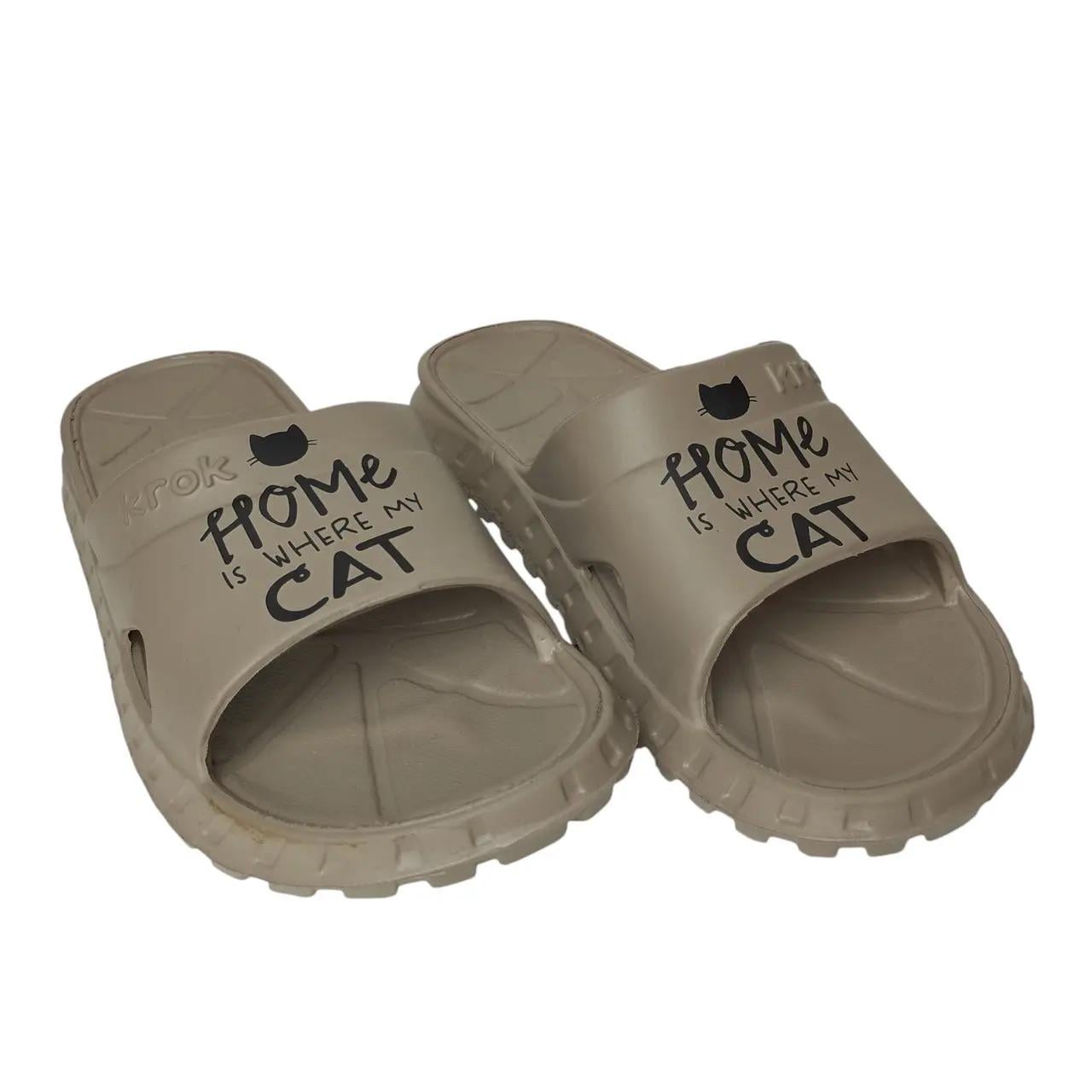 Шлепанцы женские открытые р. 38 24 см Коричневый (33310099)