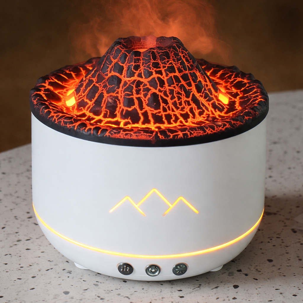 Увлажнитель воздуха и аромадиффузор Volcano Aromatherapy Machine с эффектом дыма