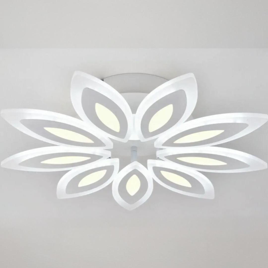 Люстра светодиодная Sirius на девять плафонов 184W 3000-6500К Белый (8916-9)