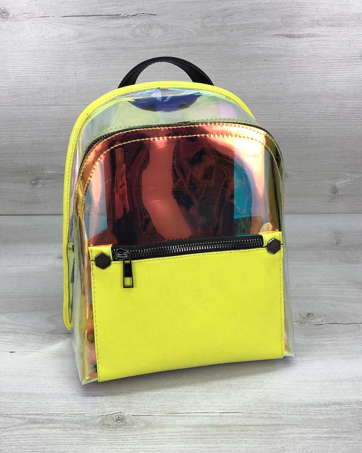 Рюкзак жіночий Welassie екошкіра Жовтий (wel-44455)