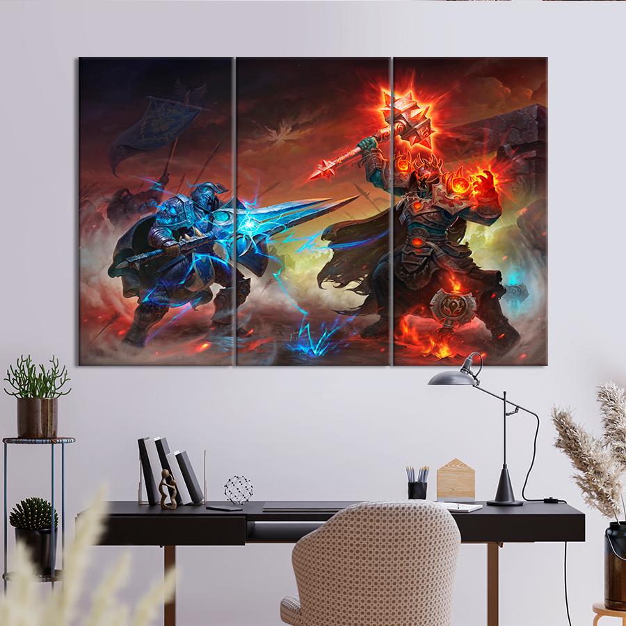 Настенний декор Культовая игра World of Warcraft Classic 128x81 см (A159-3)