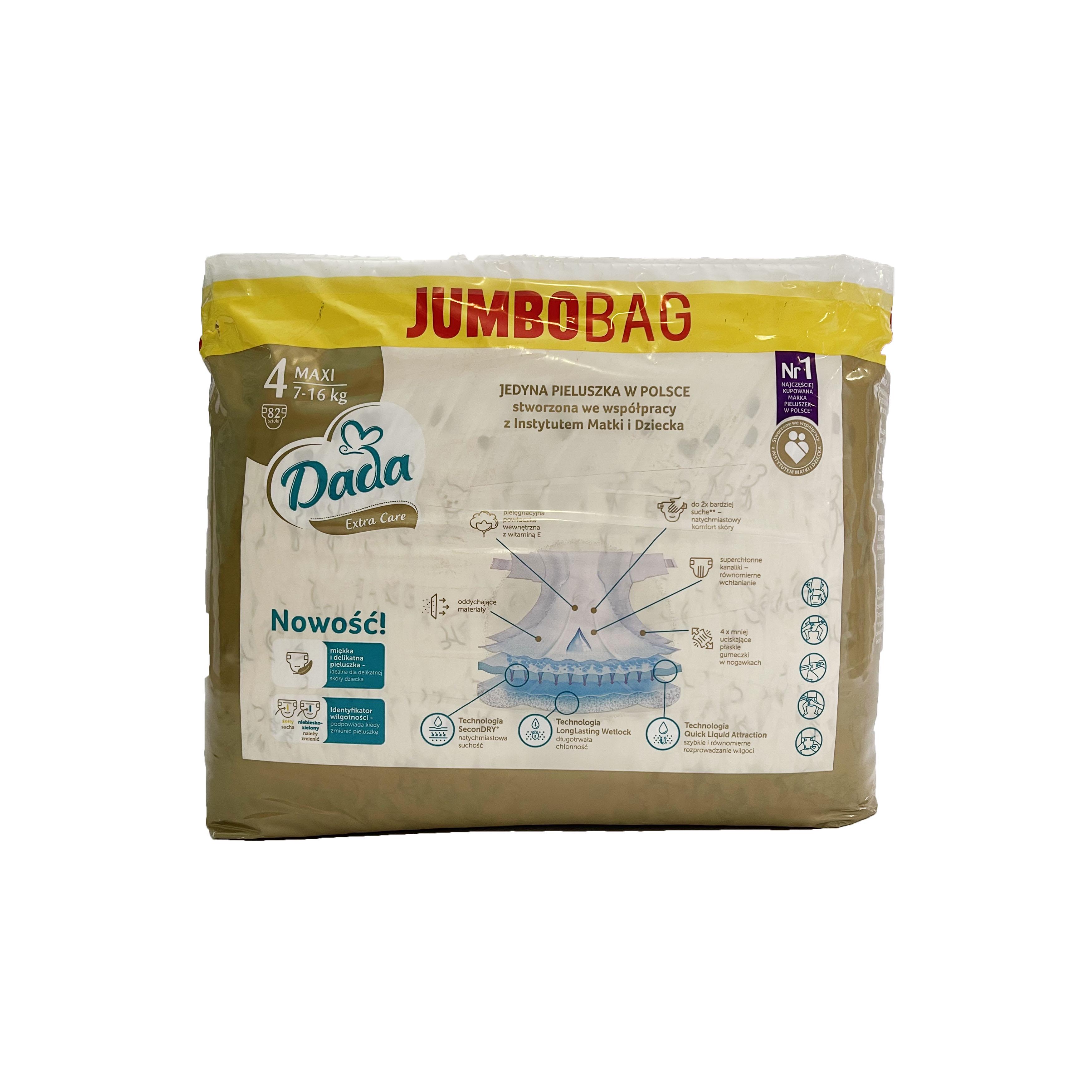 Підгузники Dada Extra Care Jumbo Bag 4 Maxi 7-16 кг 82 шт. (DEC4-82) - фото 2