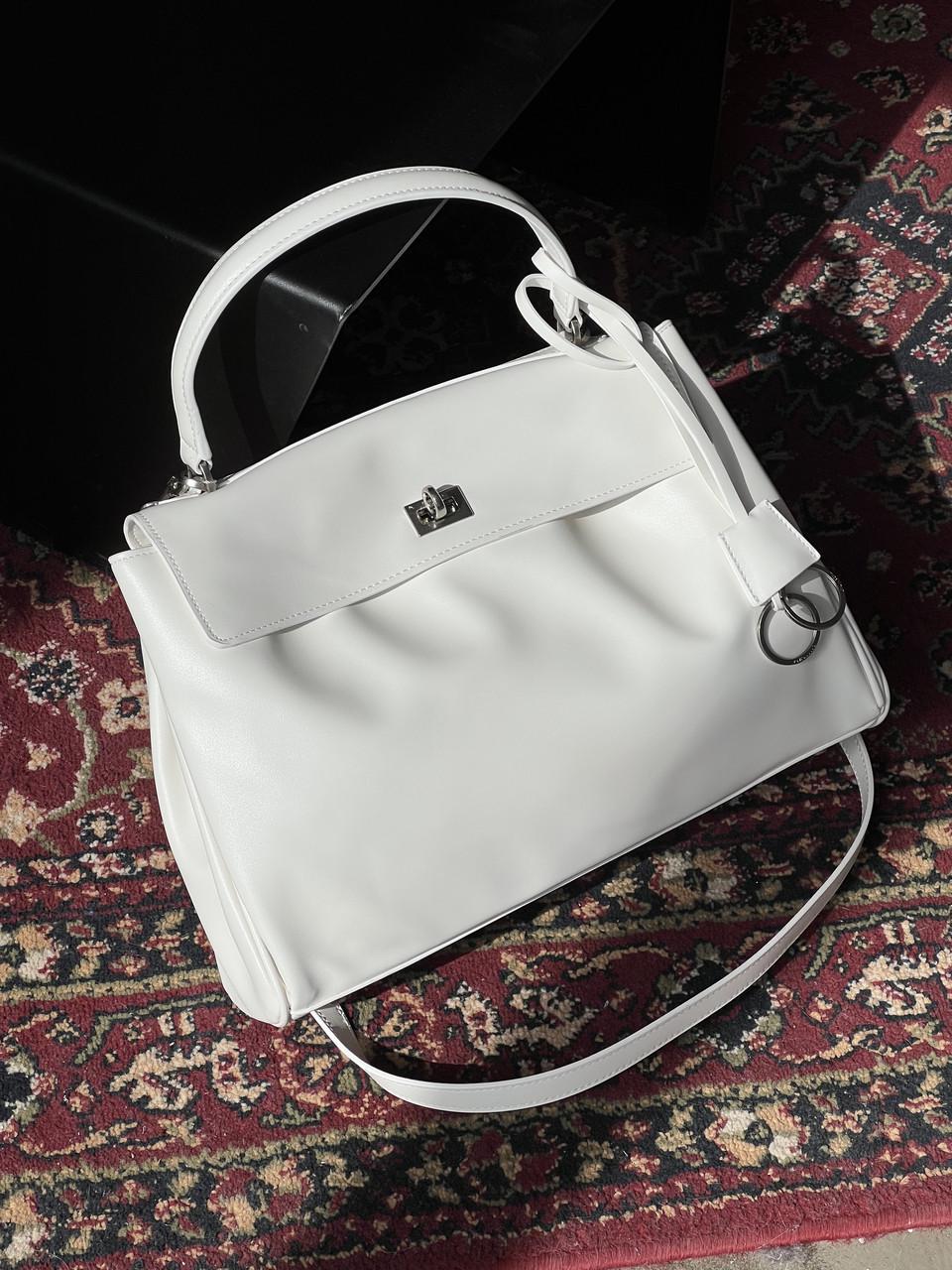 Сумка женская Balenciaga Rodeo Large Big Premium Белый/Серебряный (2568785480) Сумка женская Balenciaga Rodeo Large Big Premium Белый/Серебряный (2568785480)