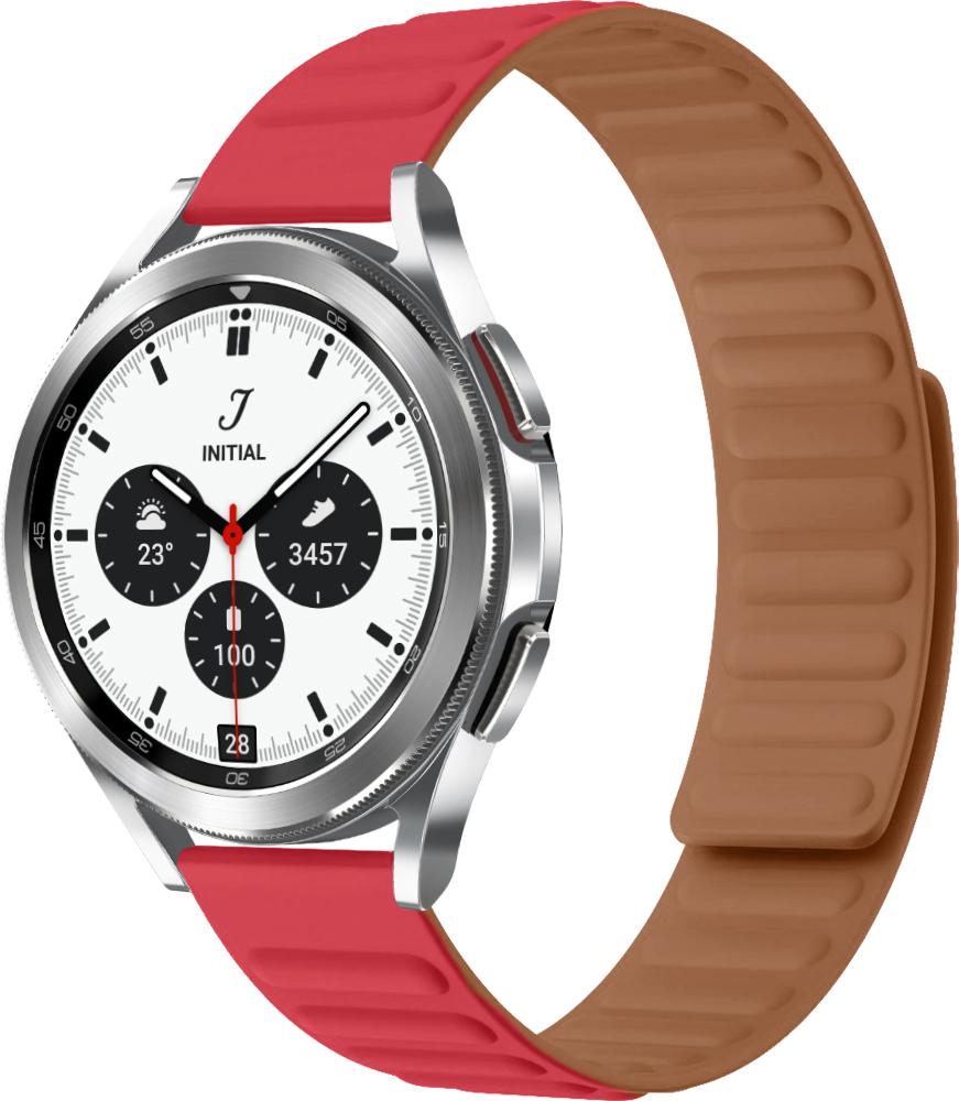Ремінець Magneter для Galaxy Watch 4 Classic 42 мм Red (26616-2D)