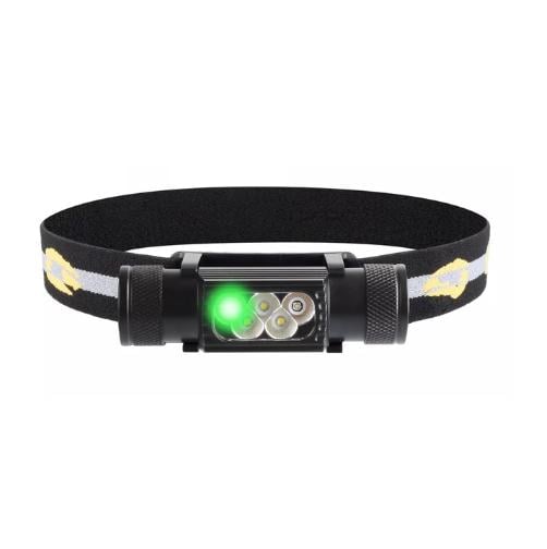 Фонарь налобный Sofirn H05B 18650 USB Зеленый свет