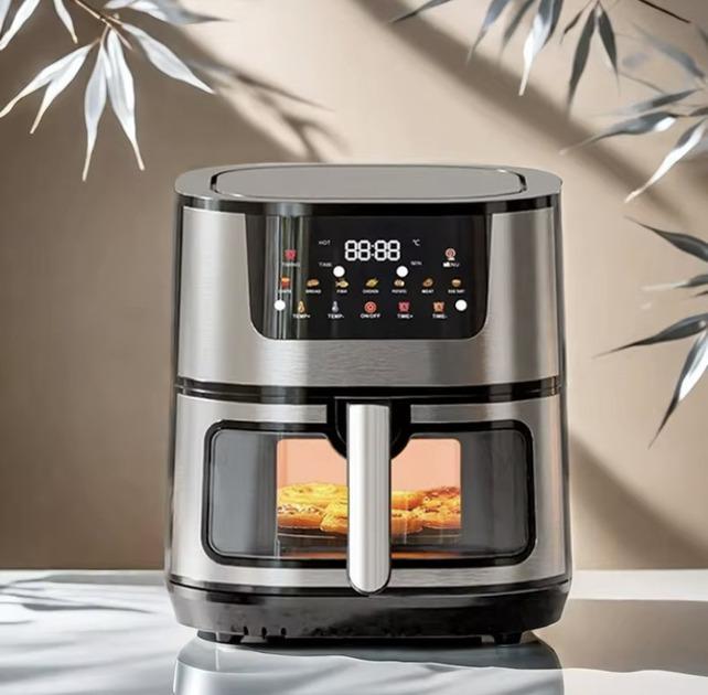 Аерогриль Rainberg для смаження та запікання із двома тенами 12 л 4200 W - фото 7 Аерогриль Rainberg для смаження та запікання із двома тенами 12 л 4200 W - фото 7