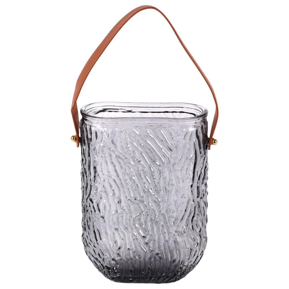 Ваза настольная R35652 18х13 см Прозрачно-серый (33726780)