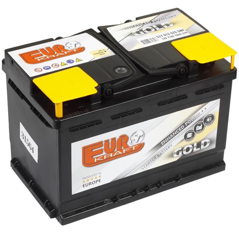 Аккумулятор стартерный Monbat Eurokraft GOLD EN760A 577 83 04 77Ah 6СТ-77