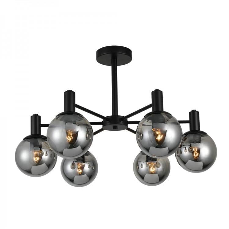 Люстра потолочная накладная ARDERO BL1560/1 NEAPOL под лампу Черный (27712614)