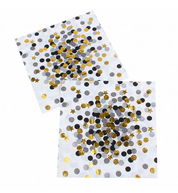 Салфетки праздничные Confetti 20 шт. 33х33 см (51170)