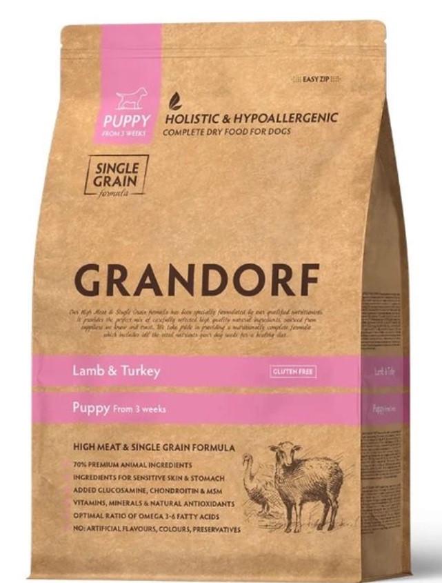 Корм сухой для щенков всех пород Grandorf Holistic Lamb & Brown Rice Puppy с ягненком и рисом 10 кг (GR9043) - фото 1 Корм сухой для щенков всех пород Grandorf Holistic Lamb & Brown Rice Puppy с ягненком и рисом 10 кг (GR9043) - фото 1