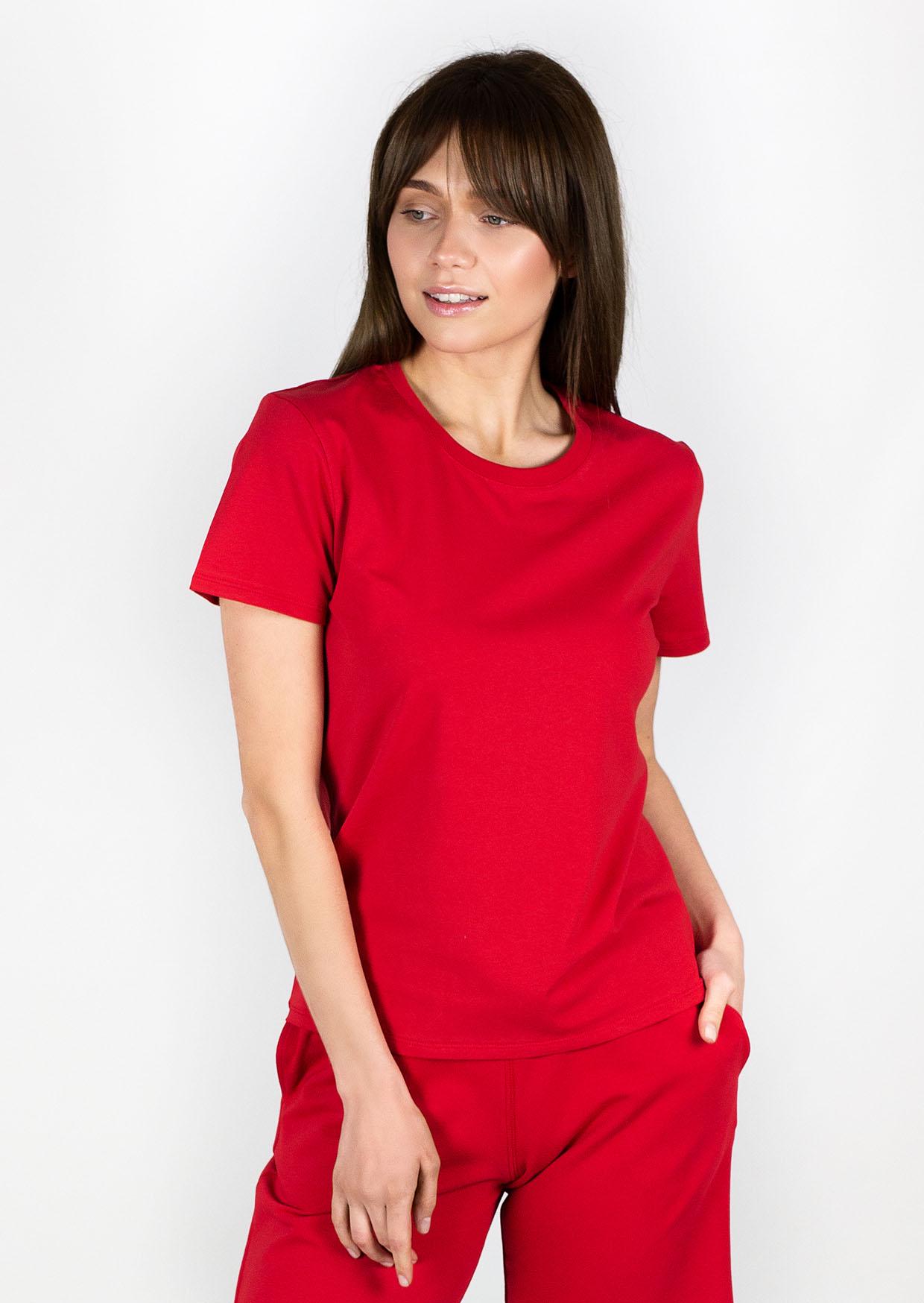 Футболка жіноча Leinle 16658 №1359 XXL Червоний (4821359166586)