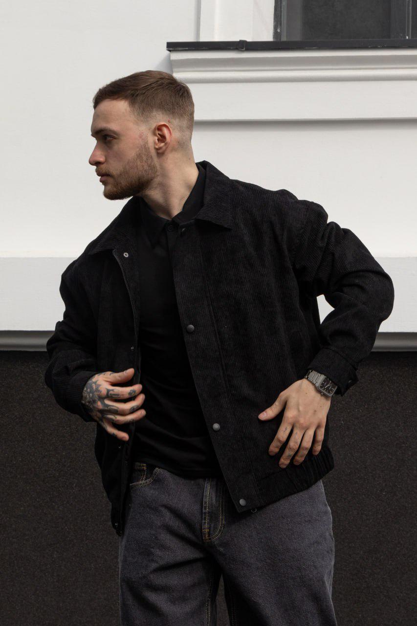 Куртка мужская демисезонная Snood вельветовая M Черный (26496/1) - фото 2