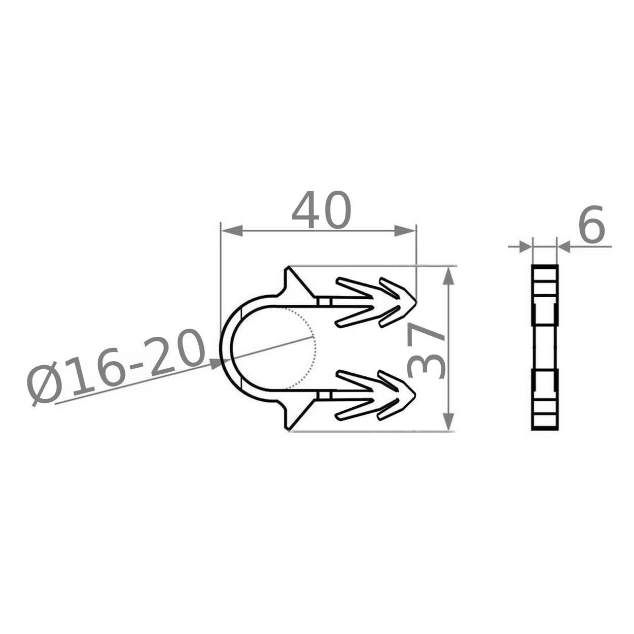 Гарпун-скоб такерный Cristal для крепления трубы теплого пола 40 мм 660 шт. Черный - фото 4 Гарпун-скоб такерный Cristal для крепления трубы теплого пола 40 мм 660 шт. Черный - фото 4