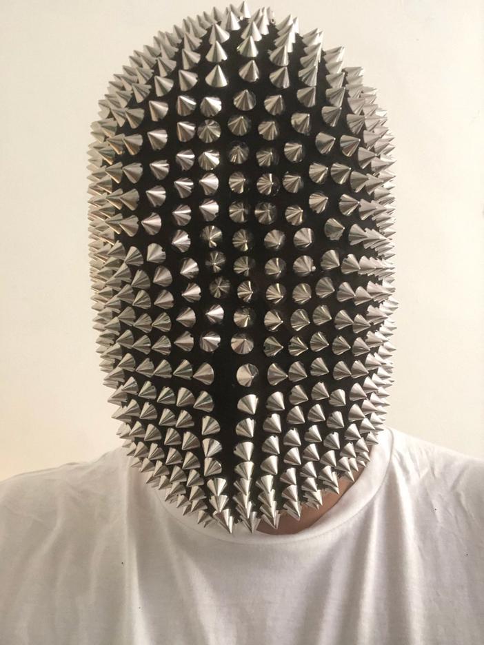 Маска шипованная из латекса р. 52-56 (12399417) - фото 4 Маска шипованная из латекса р. 52-56 (12399417) - фото 4