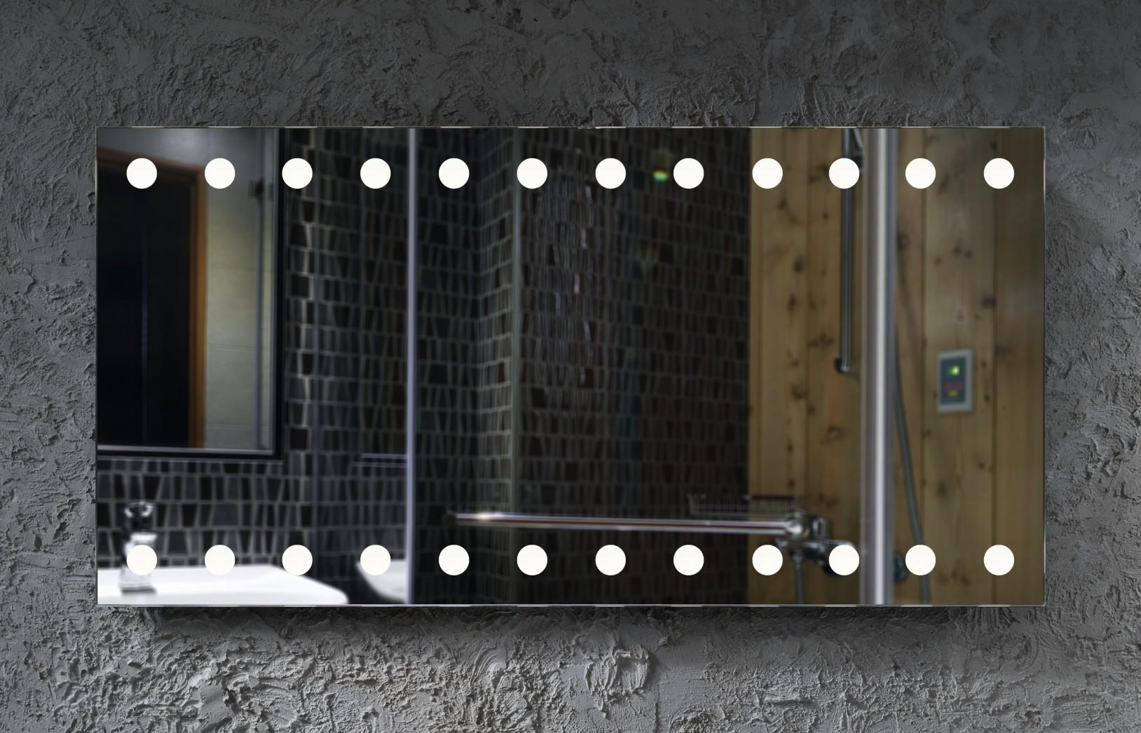 Зеркало Dim Dzerkal FRASA с LED-подсветкой 50х70 см (4339)