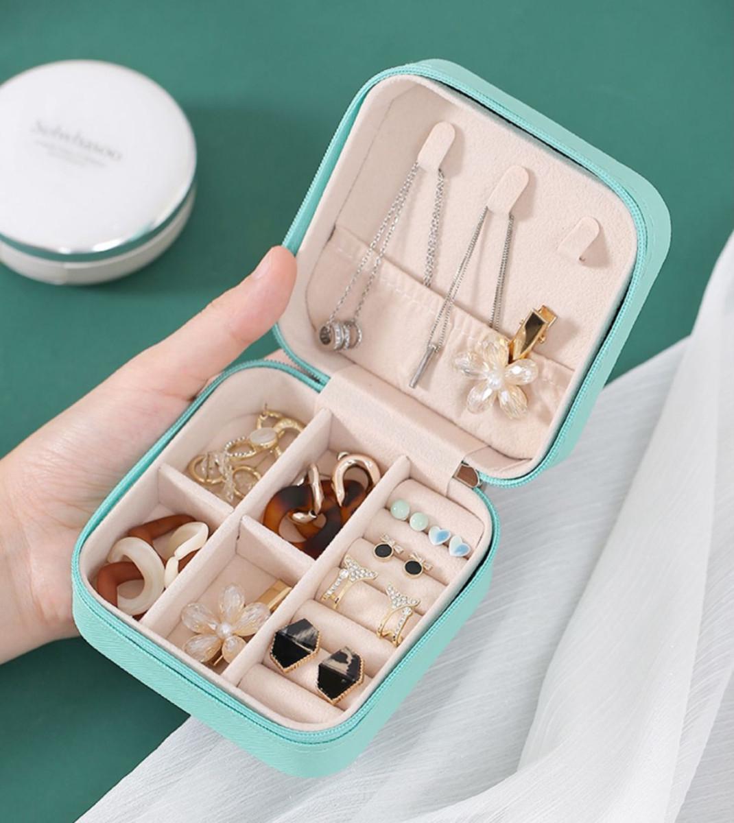 Органайзер для біжутерії та прикрас 15016 бірюзовий (5002594) - фото 3 Органайзер для біжутерії та прикрас 15016 бірюзовий (5002594) - фото 3