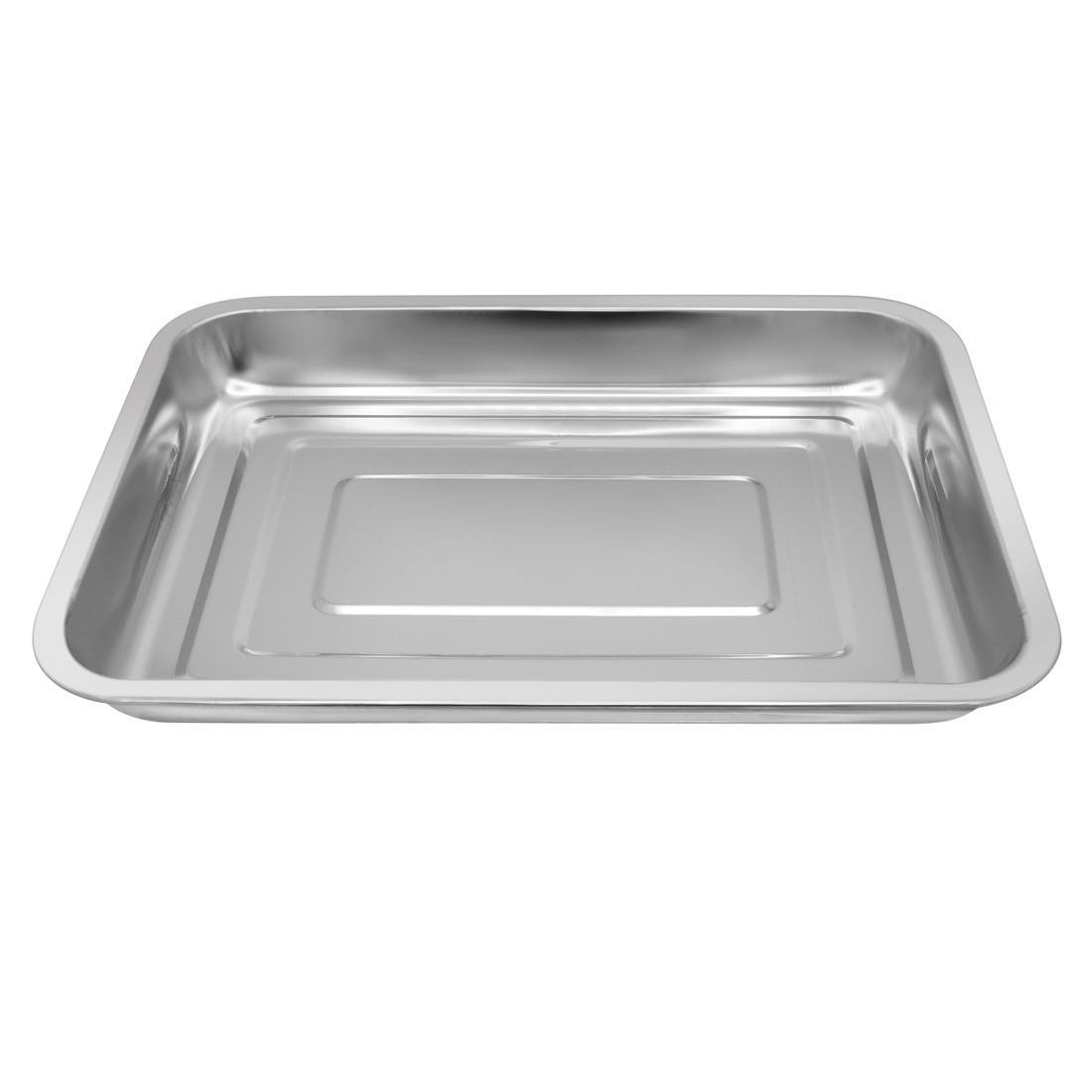 Деко з нержавіючої сталі 40x30x4 см (25898929) - фото 2 Деко з нержавіючої сталі 40x30x4 см (25898929) - фото 2