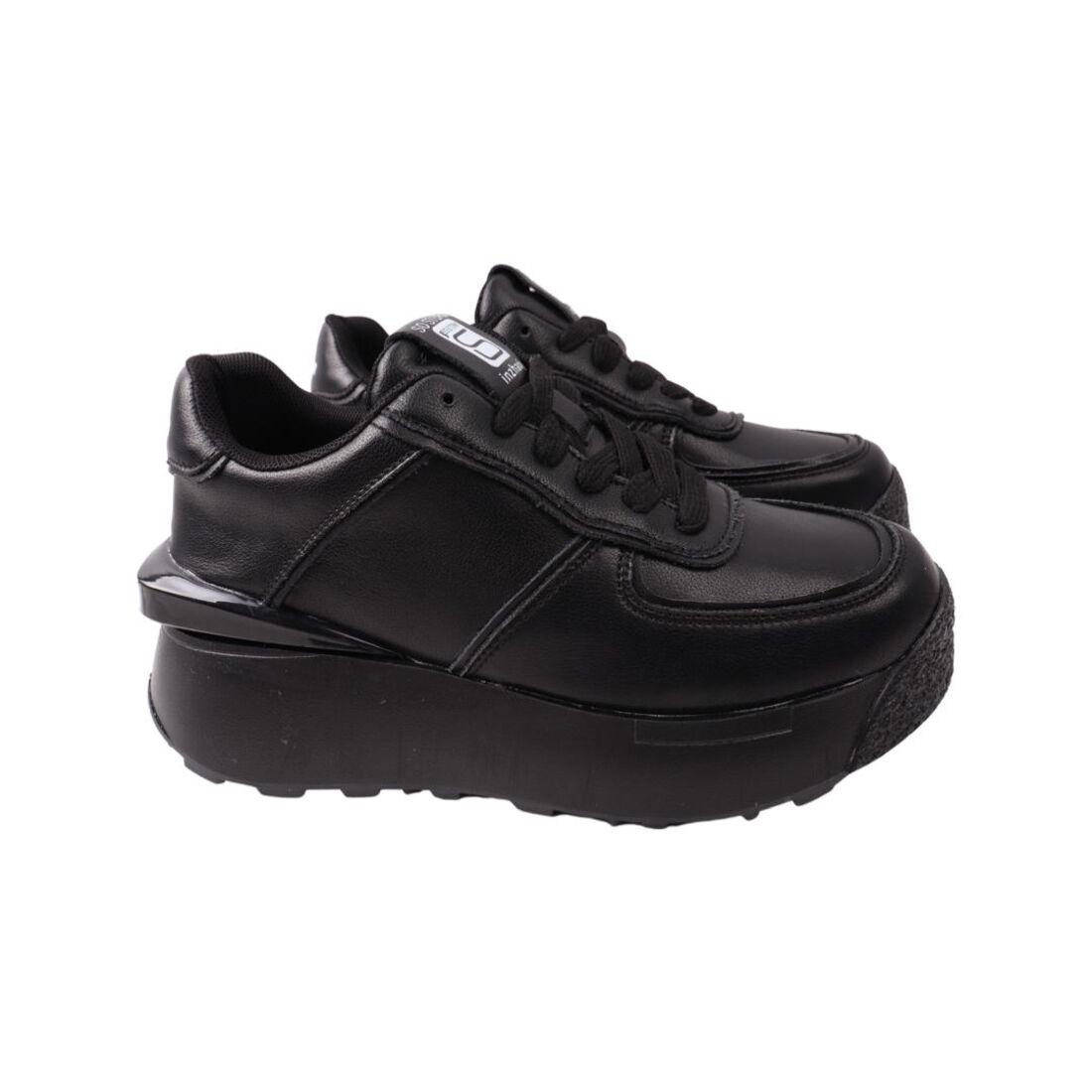 Кроссовки женские Berisstini из кожи р. 38 Черный (52-21DTS)