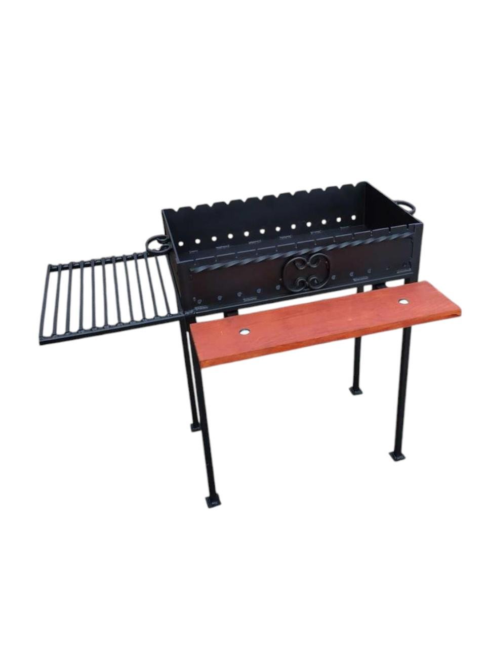 Мангал з бічною металевою решіткою-гриль сталь 4 мм на 12 шампурів (1785658358) - фото 3 Мангал з бічною металевою решіткою-гриль сталь 4 мм на 12 шампурів (1785658358) - фото 3