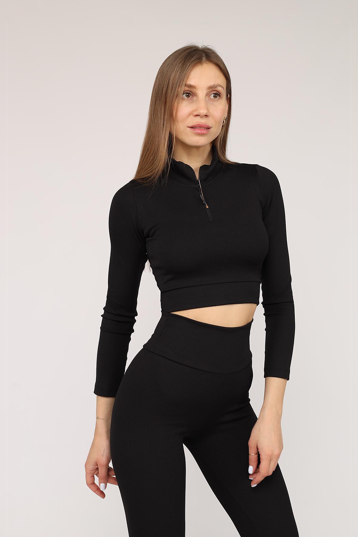 Футболка слім жіноча ЦБ-00272858 р. 48 Чорний (SKT001052450) - фото 5 Футболка слім жіноча ЦБ-00272858 р. 48 Чорний (SKT001052450) - фото 5