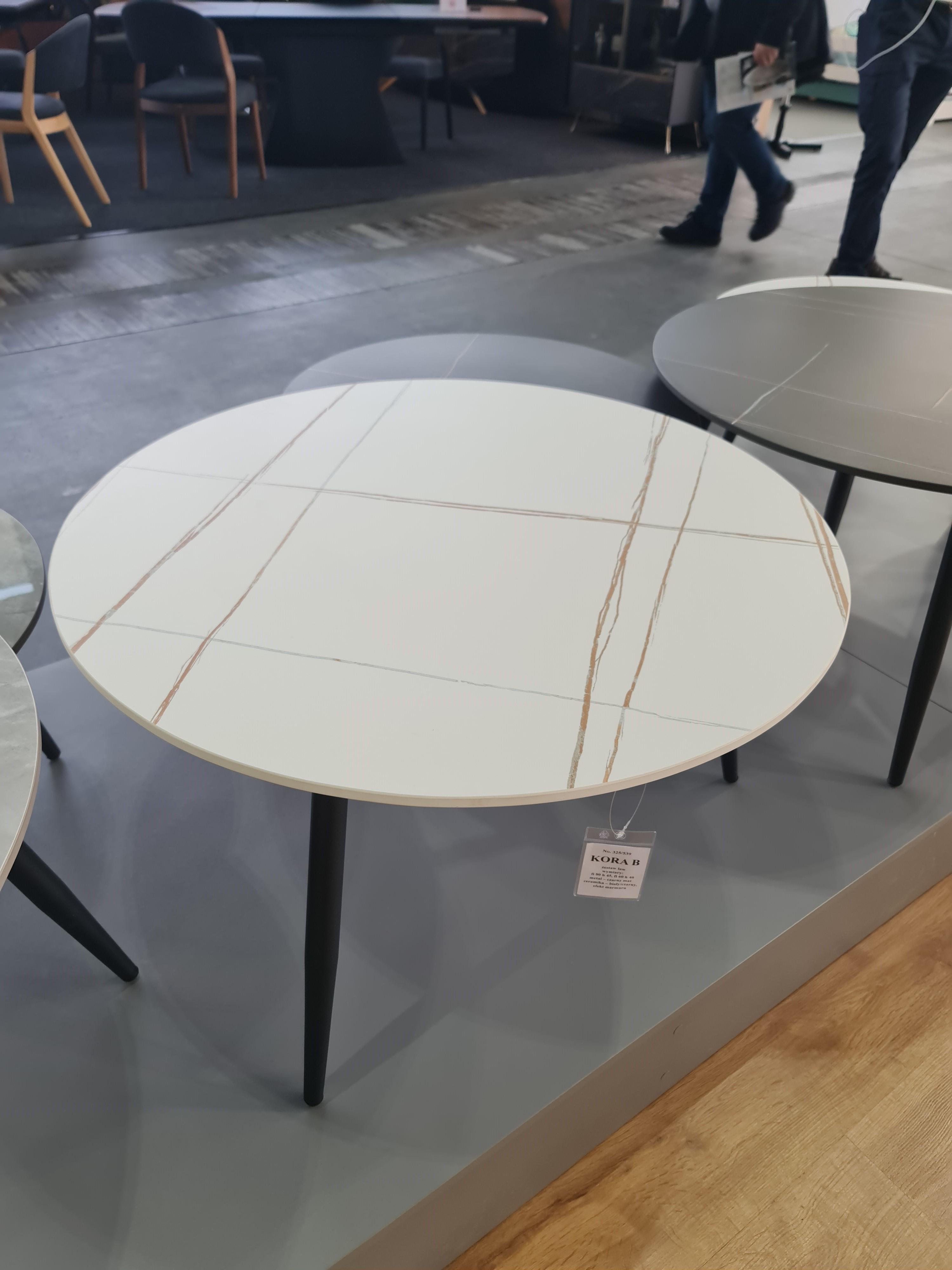 Журнальный столик Signal KORA B комплект 80/60 см Белый матовый/Черный матовый (KORABBCB) - фото 3 Журнальный столик Signal KORA B комплект 80/60 см Белый матовый/Черный матовый (KORABBCB) - фото 3