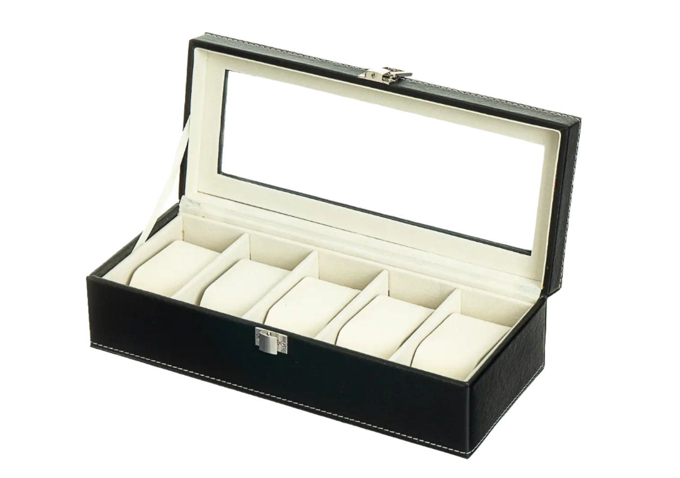 Шкатулка для часов 5 отделений 29х12х8 см Black (0505-005/1) Шкатулка для часов 5 отделений 29х12х8 см Black (0505-005/1)