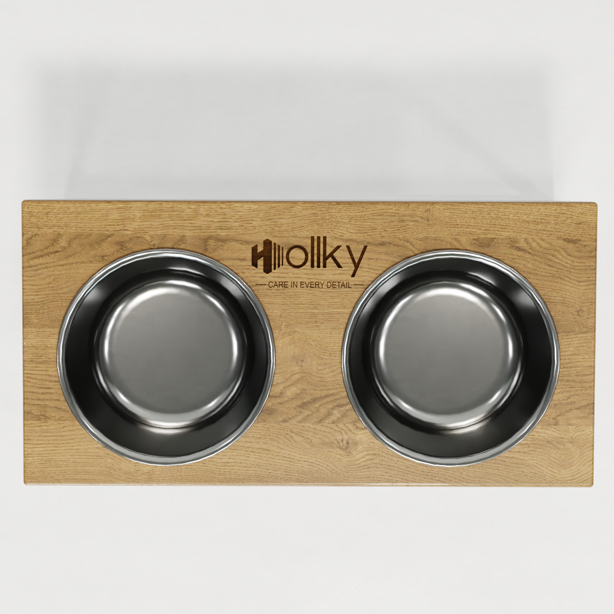 Миски на подставке для средних и больших собак Hollky Base L 2х0,95 л (BL-422120-WHNT) - фото 4