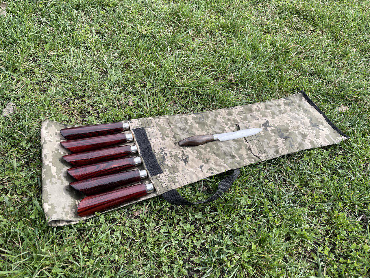 Набор шампуров RED Mix 3 ручная работа в чехле