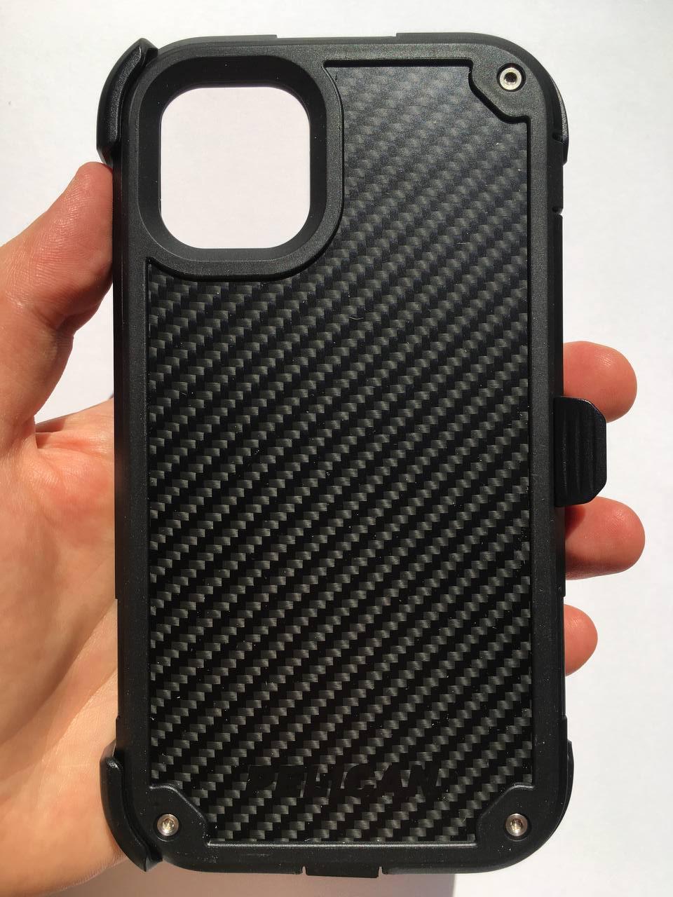 Чохол протиударний з кліпсою Pelican Shield Kevlar для iPhone 11 (6.1") Black - фото 3