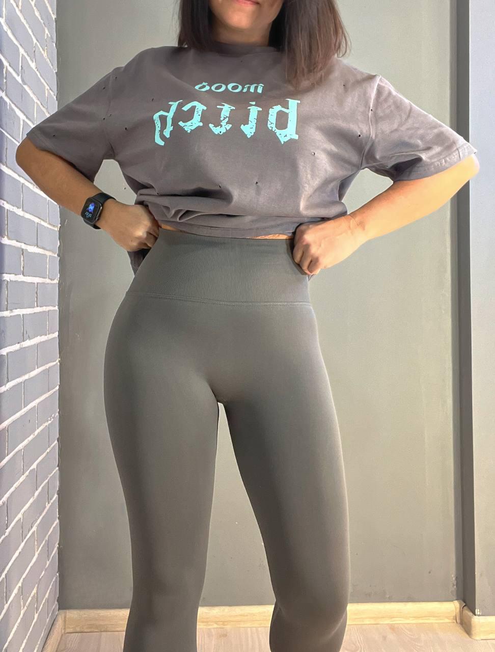 Лосини жіночі A-N 828 утягуючі пуш-ап S Сірий (2156) - фото 5 Лосини жіночі A-N 828 утягуючі пуш-ап S Сірий (2156) - фото 5