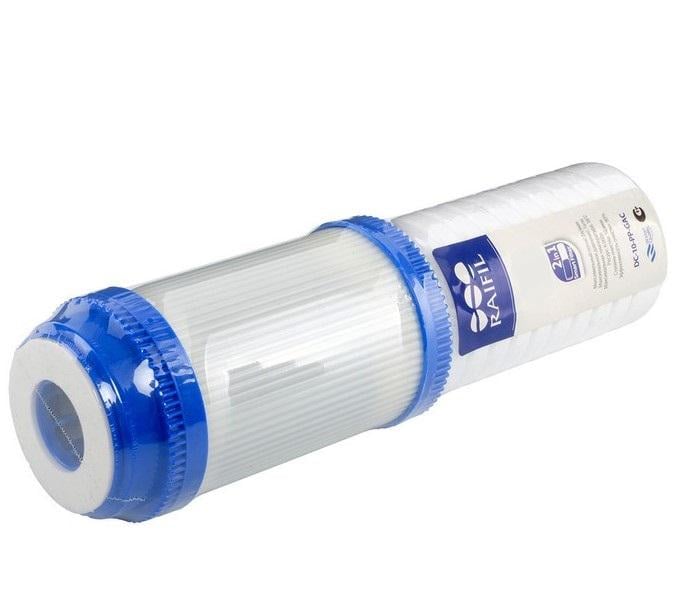 Картридж для фильтров воды двойного действия Raifil DC-10-PP-GAC (66778800056)