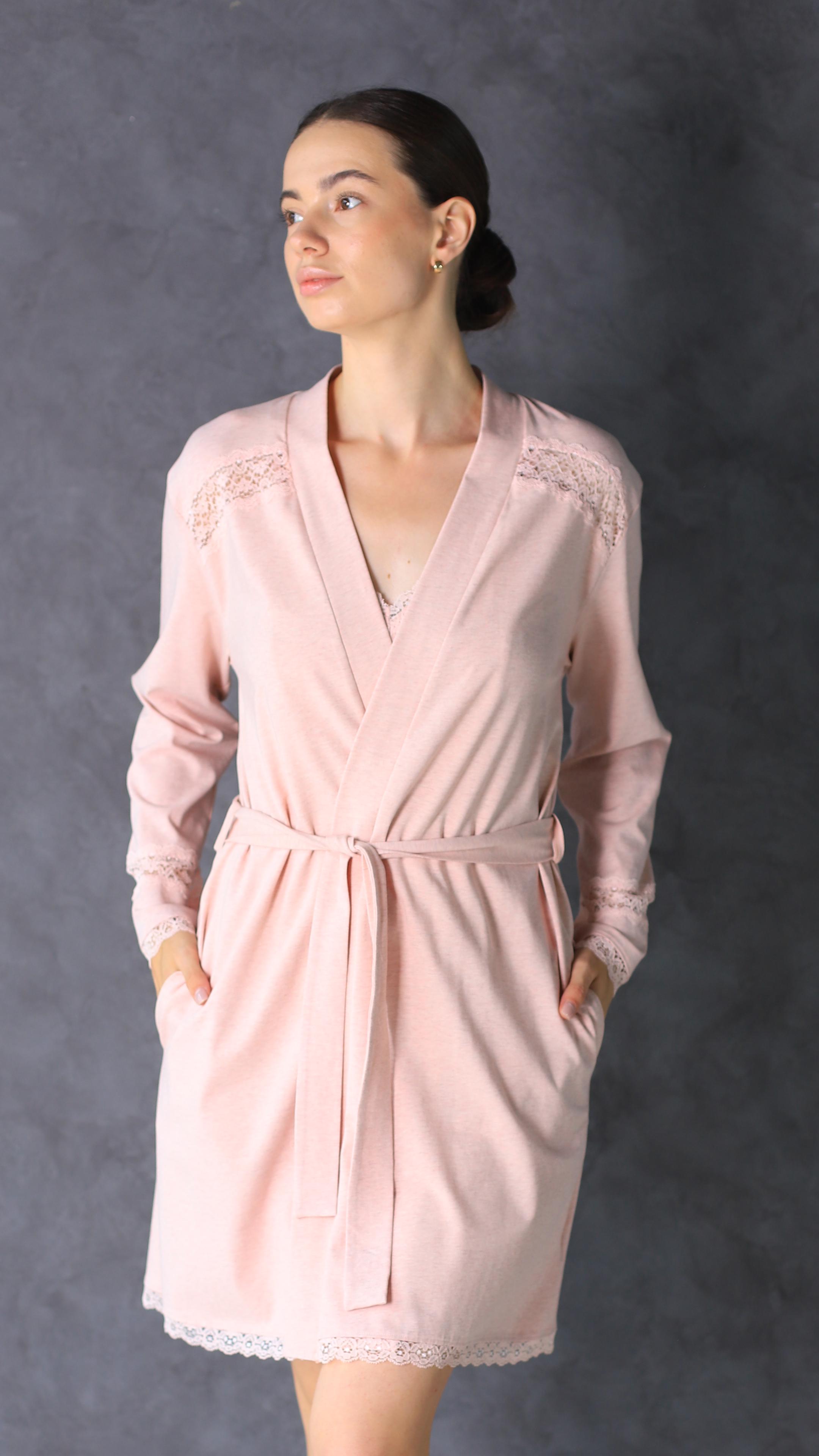 Халат женский Ellen Grace lgk 200/45/01 L Розовый Халат женский Ellen Grace lgk 200/45/01 L Розовый