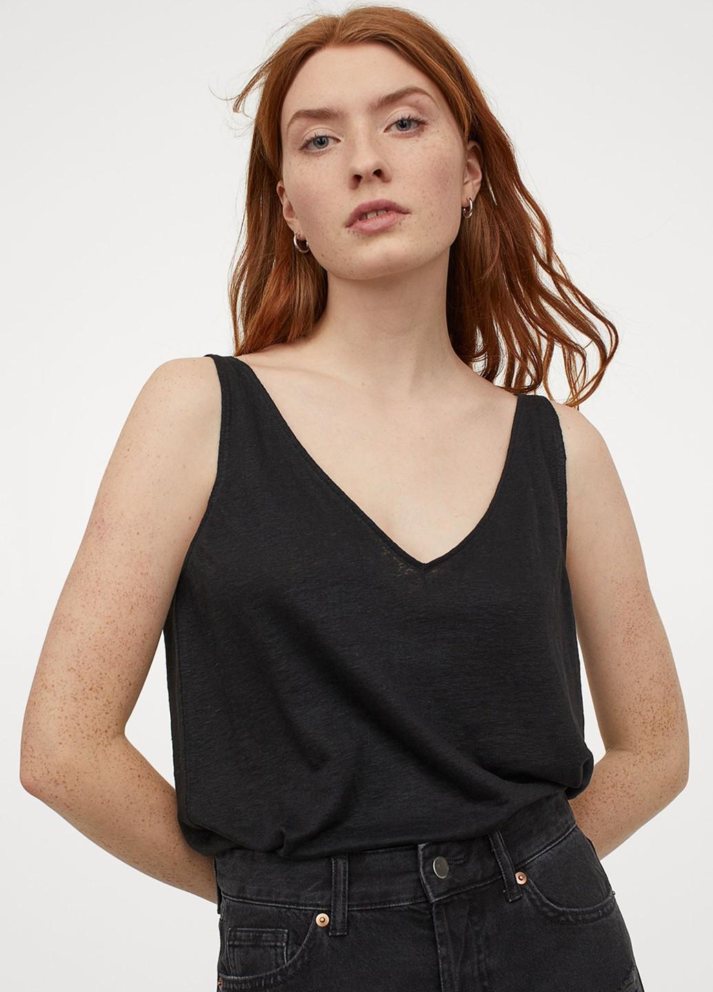 Майка жіноча H&M XL Чорний (949379b50) Майка жіноча H&M XL Чорний (949379b50)