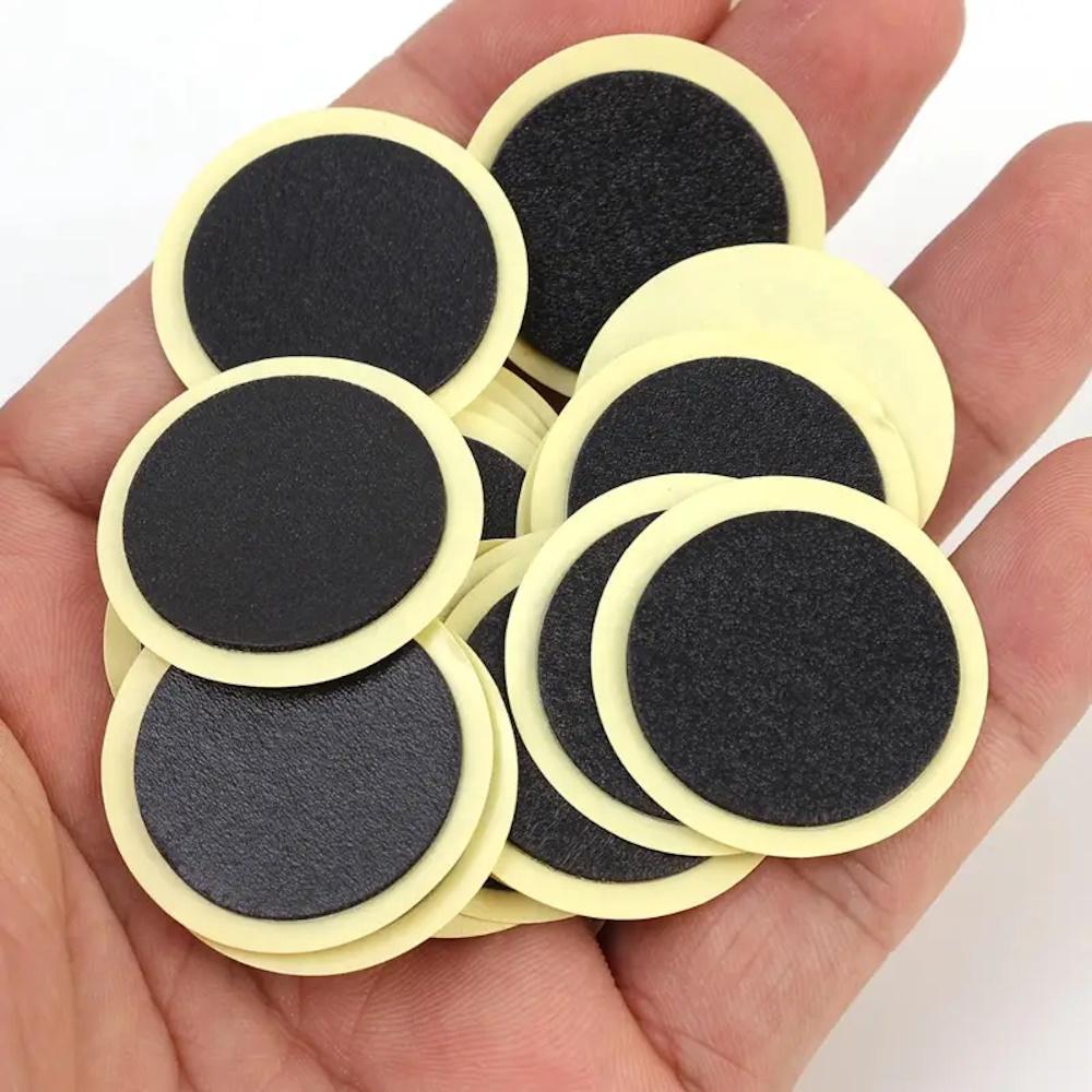 Набор заплаток для ремонта велосипедных шин самоклеящиеся быстросохнущие 10 шт. Черный (3000003792) - фото 7