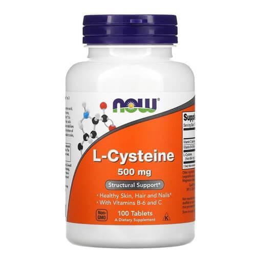 Цистеин NOW L-Cysteine ​​500 мг 100 таблеток (NOW-00077)