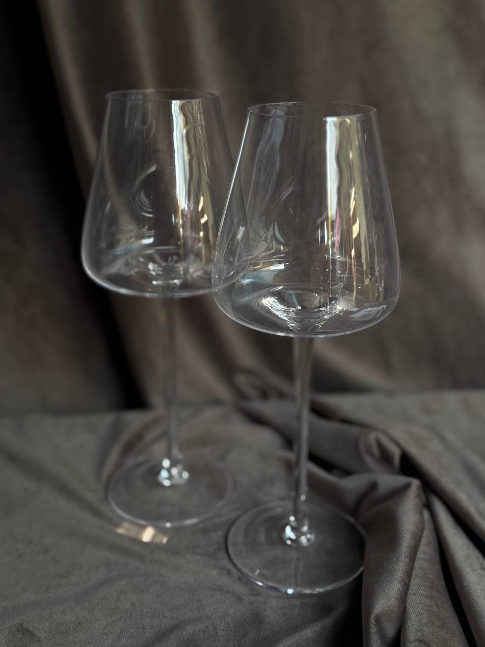 Набор бокалов для вина Versailles Dallas стеклянных 500 мл 2 шт. Прозрачный (VSC-62500) - фото 1