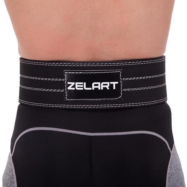 Пояс атлетический SB-165150 кожаный L Черный (34363016) - фото 9