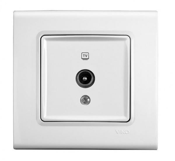 Розетка ТВ проходная Viko Linnera Белый