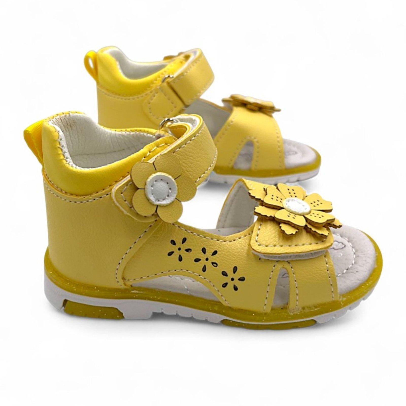 Босоножки для девочки Kimbo-o р. 23 Желтый (VM1002)