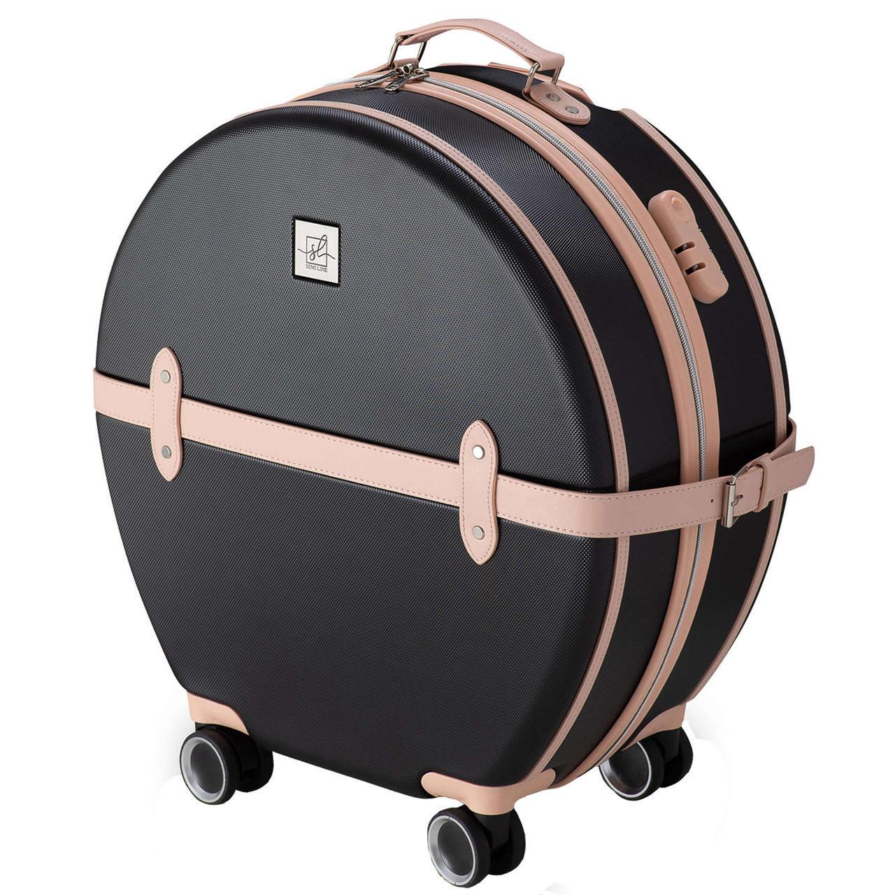 Чемодан SEMI LINE 24" M Black/Pink Cream (T5671-3) Чемодан SEMI LINE 24" M Black/Pink Cream (T5671-3)