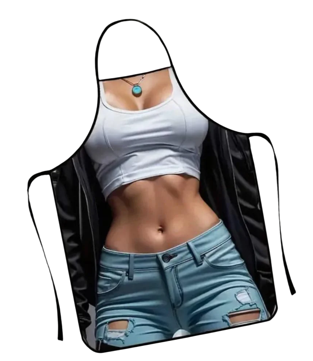 Фартук с приколом девушка в джинсах 80x60 см Разноцветный (50222) Фартук с приколом девушка в джинсах 80x60 см Разноцветный (50222)