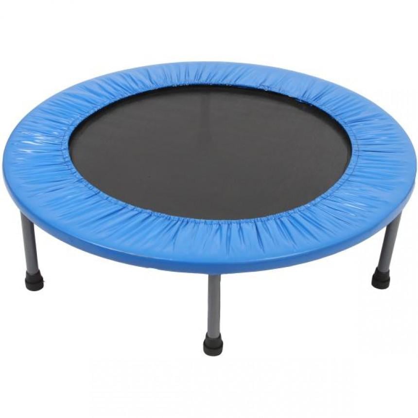 Батут Spartan без сетки 140 см Черно-синий (388579)