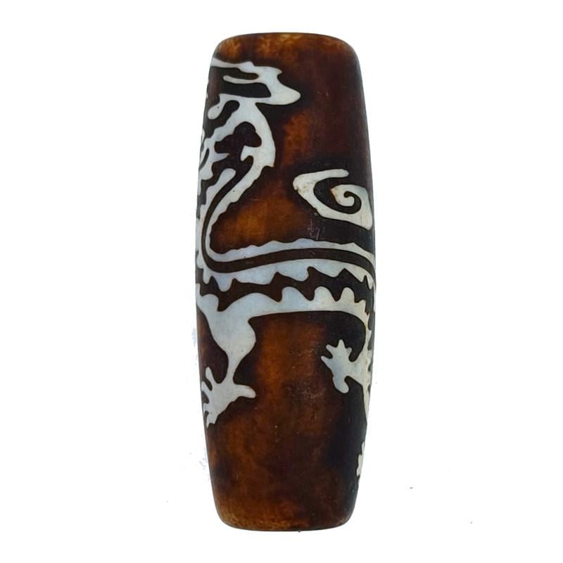 Намистина Дзі Дракон 4 см Коричневий (C5596)