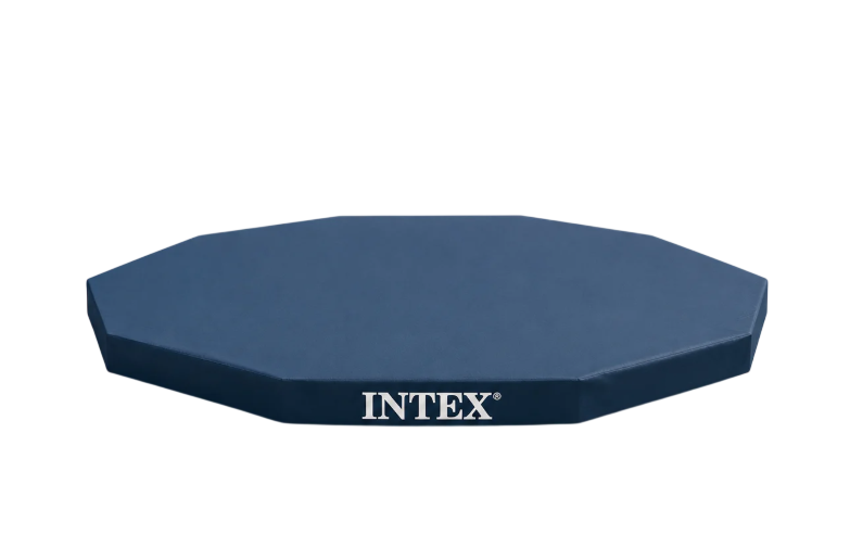 Тент-покрытие Intex Krystal Clear Pool Basics Ø 360 см для круглых каркасных бассейнов Ø 305 см с дренажными отверстиями Темно-синий (3124704424) Тент-покрытие Intex Krystal Clear Pool Basics Ø 360 см для круглых каркасных бассейнов Ø 305 см с дренажными отверстиями Темно-синий (3124704424)