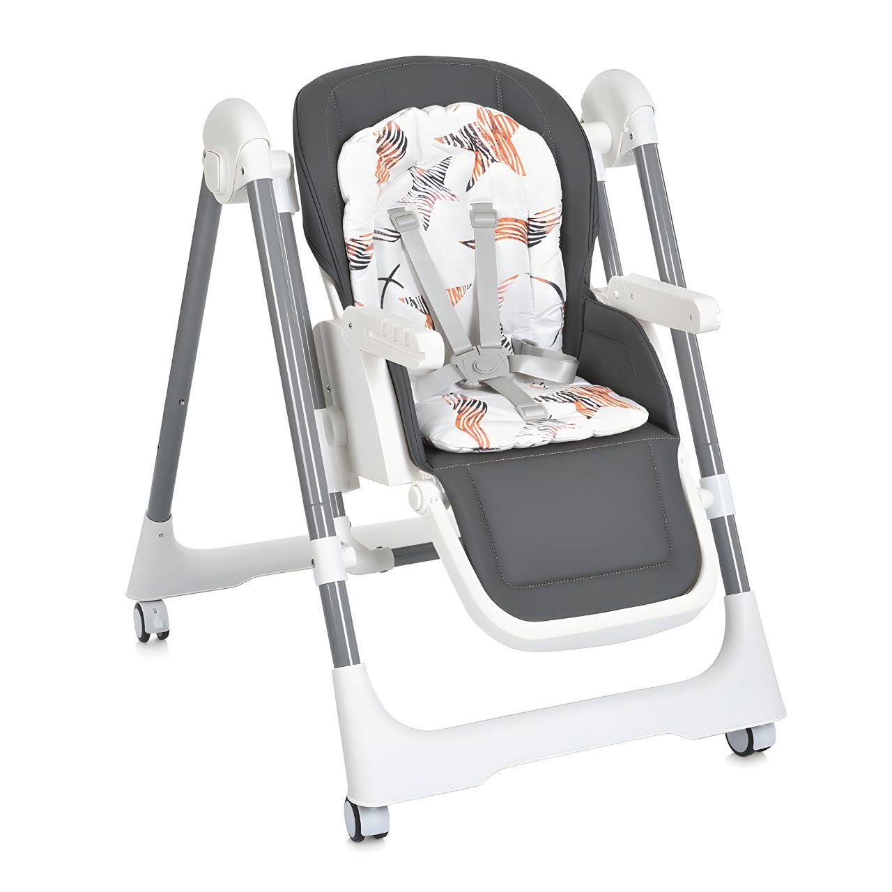 Стульчик для кормления Bambi M 5897 с функцией ручной укачивания Gray (23900619) - фото 6